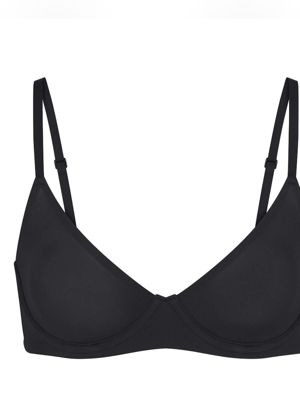 Skims Fits Everybody Unlined Demi Bra in color Onyx